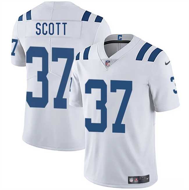 Men & Women & Youth Indianapolis Colts #37 Daniel Scott White 2025 Vapor Limited Stitched Jersey
